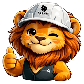 mascota de leones grupo inmobiliario