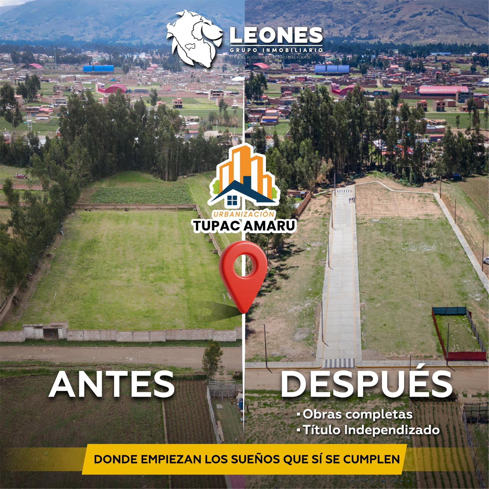 transformacion de terreno proyecto tupac amaru